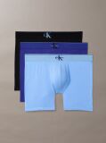 Blue Graphic Monogram Cotton Stretch Boxer Briefs  Men