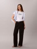 Black Relaxed Cotton Twill Cargo Pants  Women
