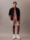 Brown Cotton Twill Cargo Shorts  Men