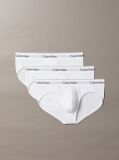 White 3 Pack Briefs - Icon Cotton Stretch  Men
