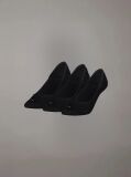 Black 3 Pack Invisible Socks  Women