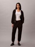 Black Cotton Terry Monogram Joggers  Women