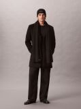 Black Cotton Scarf and Beanie Gift Set  Men