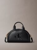 Black Signature Monogram Crossbody Bag  Women