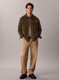 Green Relaxed Corduroy Shirt Jacket  Men