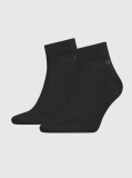 Black Calvin Klein Men's Quarter Socks 2 pack  Men