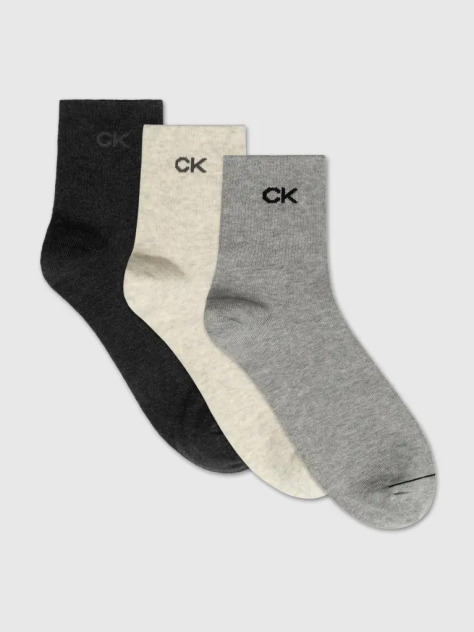 Grey 3 Pack Men Short Socks  Men
