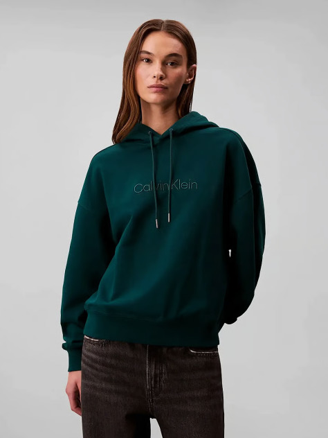Green Terry Cotton Sweatshirt  Women