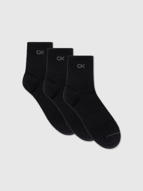 Black 3 Pack Men Short Socks  Men