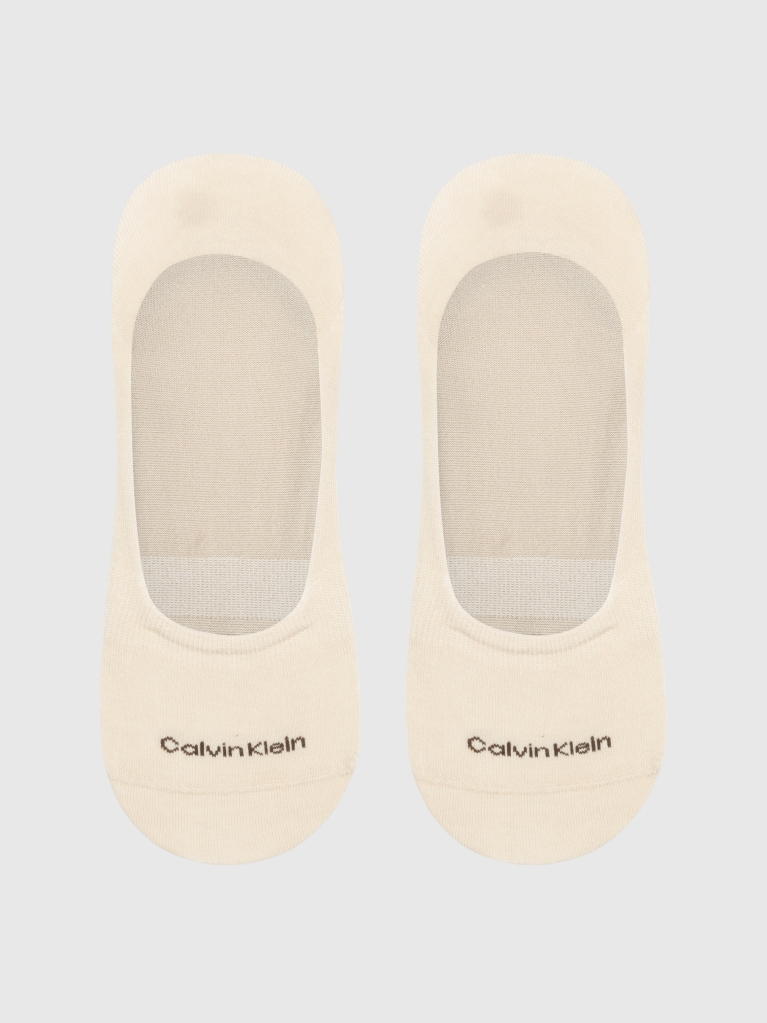 Beige Calvin Klein Mid-Cut Men's Footie 2 pack  Men