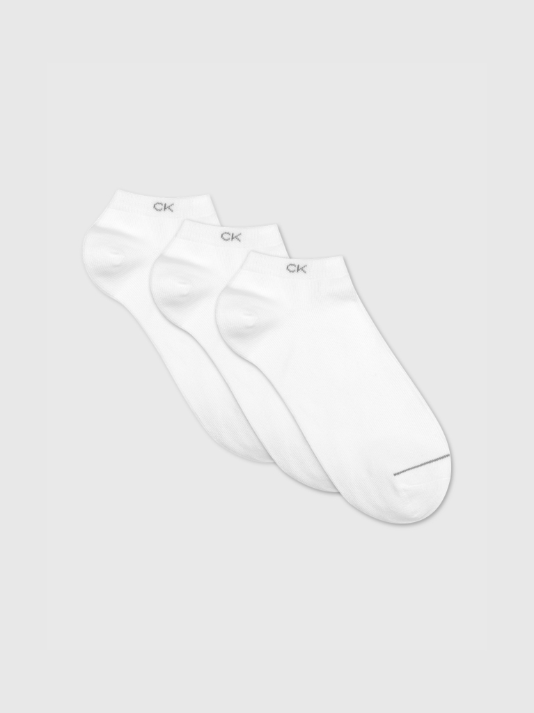 White 3 Pack Men Sneaker Socks  Men