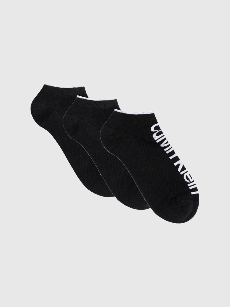 Black 3 Pack Athleisure Men Sneaker Socks  Men
