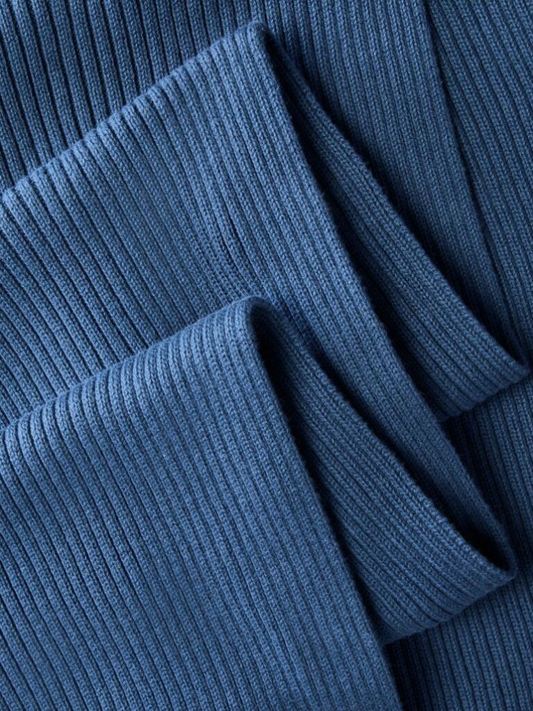 Blue Cotton Scarf and Beanie Gift Set  Men