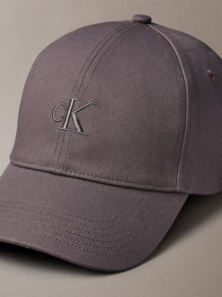 Grey Burnout Emblem Logo Denim Cap  Men