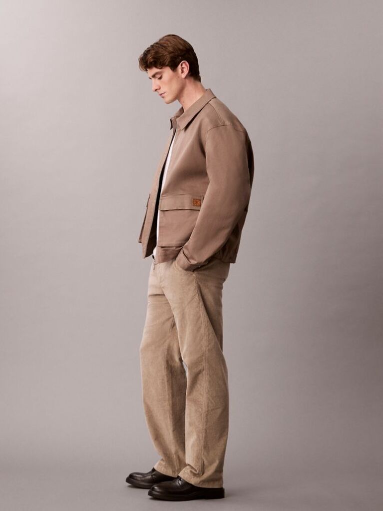Khaki 90s Straight Corduroy Chino Pants  Men